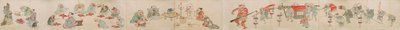 Japanese Scroll Depicting Yokai Betrothal, Marriage, and Home Life by Unbekannt Unbekannt